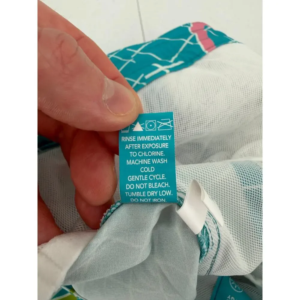 NWT Tori Richard Cool Rad Birds Pacific Blue Swim Trunks Size 36